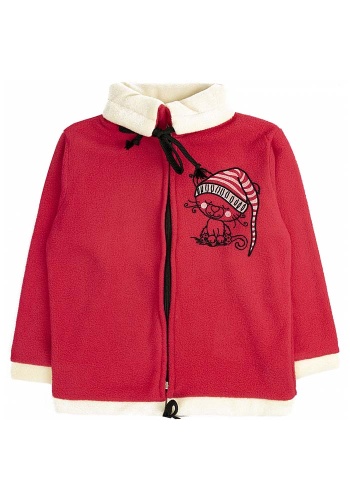 Состав:
Флис
Хлопок 100%
	Куртка на молнии, с аппликацией, воротник- стойка.