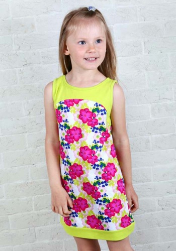 Состав:
Кулирка
Хлопок 100%
	Платье для девочки. Без рукава.