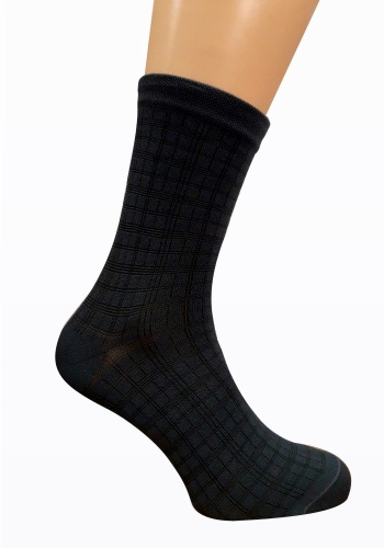 Состав: 
Бамбук 70%, 
Полиамид 28%, 
Эластан 2%
	Носки из бамбука с модным рельефным переплетением и классической длиной паголенка.