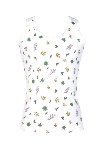 Состав:
Хлопок 97%
Эластан 3%
	Детская майка для девочек. 