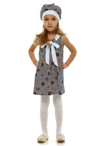 Состав:
Кулирка
Хлопок 100%
	Платье для девочки. Без рукава.