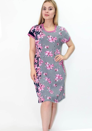 Состав: 
Хлопок 100% 
	Женская туника. 

Обратите внимание: расцветка товара на сайте может отличаться от фактической расцветки. Оптовый склад оставляет за собой право поставить товар любого цвета, который имеется на данный момент.	