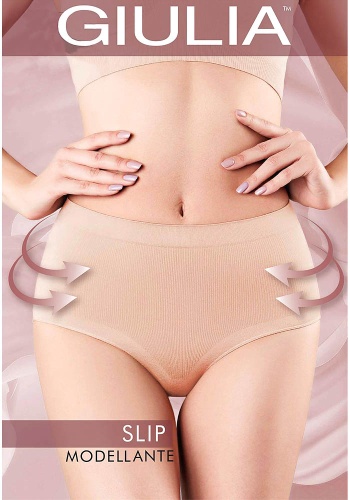 Состав:
Полиамид 87%
Эластан 12%
Хлопок 1%
	Моделирующие трусы-слип из плотной микрофибры, парфюмированные, с х/б ластовицей и высоким верхом. Придают красивую форму животу благодаря утягивающему поясу.
