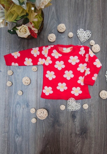 Состав: 
ПАН 100% 
      Свитер для девочек 