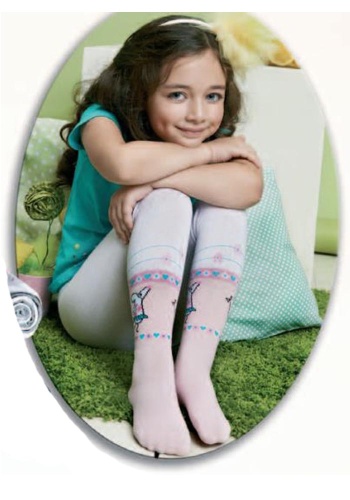 Состав:

Хлопок 75%
Эластан 20%
Полиамид 5%

	Детские гладкие колготки с пяткой с имитацией гольфа и многоцветным рисунком «Забавные мышки».