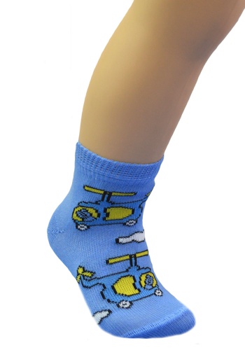 Состав: 
Хлопок 85%, 
ПА 12%, 
Эластан 3%
	Детские носки из хлопка. Гладь,компьютерный рисунок для мальчиков.