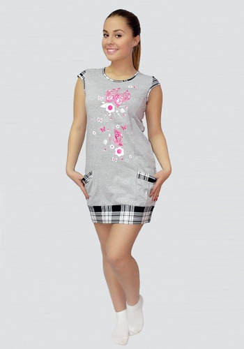 Состав: 
Хлопок 100%
	Туника женская.