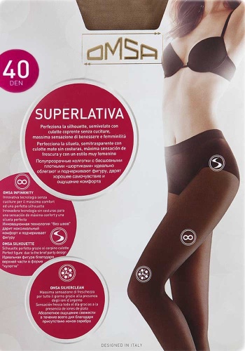 Состав: 
Полиамид 87%,   
Эластан 13%
	Полупрозрачные колготки плотностью 40 ден. Верхняя часть в виде плотных шортиков-кулотте, выполненных по особой 3D бесшовной технологии (без соединительного шва), обеспечивает идеальную посадку и подчеркиваю