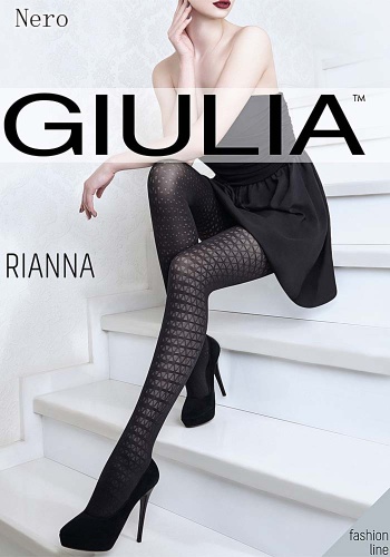 Состав:
Полиамид 92%
Эластан 8%
	Полупрозрачные фантазийные колготки из микрофибры с эффектом тюля и оплетенным эластаном, плотностью 60 ден, с ластовицей, широким поясом, усиленными плоскими швами и мысками. Вся нога модели декорирована тканым узо