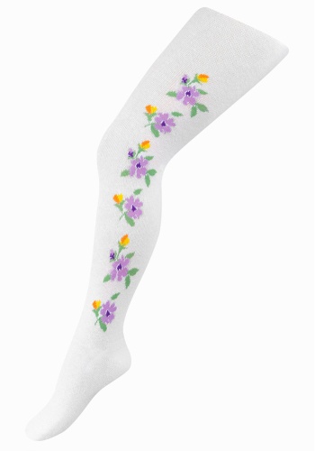 Состав:
    
Хлопок 76%, 
Полиамид 21%, 
Эластан 3%

	Плотные нарядные колготки идеально дополнят туалет Вашей маленькой дочки. Компьютерный рисунок придает модели оригинальность и изысканность. Колготки изготовлены из высококачественного хлопка с д