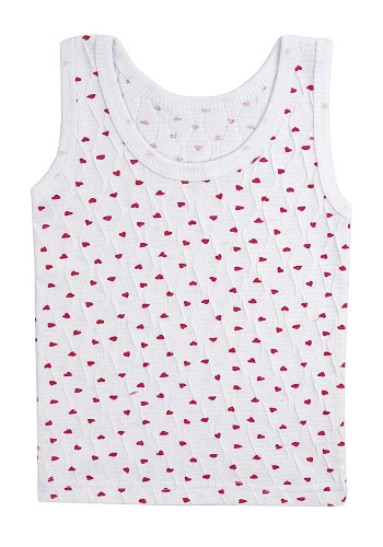 Состав:
Кулирка жатка
Хлопок 100%
	Майка для девочки жатка.