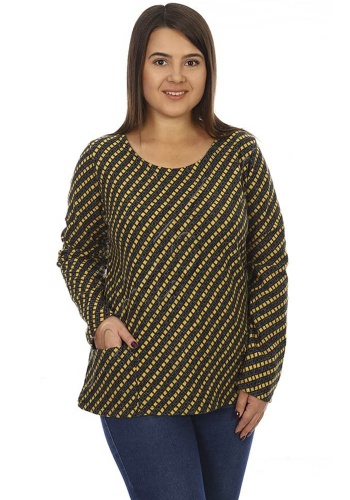 Состав:
ПЭ 80%
Вискоза 15%
Лайкра 5% 
       Кофта свободного кроя.С длинным  рукавом.

Обратите внимание: расцветка товара на сайте может отличаться от фактической расцветки. Оптовый склад оставляет за собой право поставить товар любого цвета