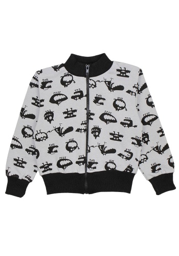 Состав:
Футер двунитка
	Детская куртка из футера с узором 