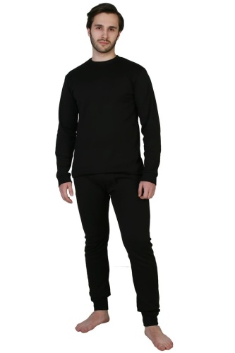 Состав:
Футер (2 нитка) с начесом
	Мужское нательное белье. Кальсоны и фуфайка из трикотажного полотна (футер 2 нитка с начесом). 