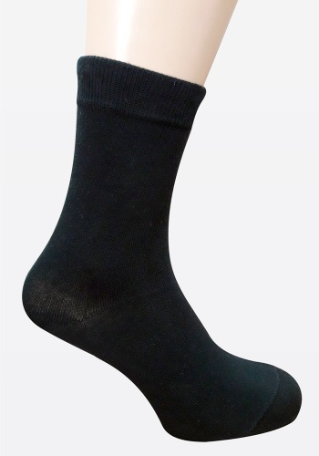 Состав: 
Хлопок 75%, 
Полиамид 23%, 
Эластан 2%
	Мужские демисезонные носки, гладкие, однотонные (без рисунка).