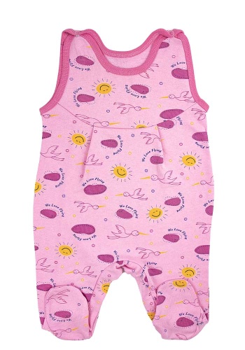 Состав:
Футер
Хлопок 100%
	Детский полукомбинезон на кнопках из принтованного полотна. 