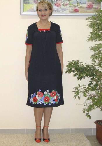 Состав:
Кулирка
	Платье свободного силуэта 