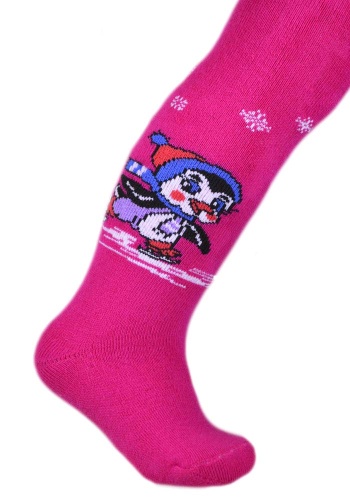  Состав: 
Хлопок 85%,
ПА 10%, 
Эластан 5%
	Детские тёпле колготки. Плюшевое переплетение внутри,компьютерный рисунок.