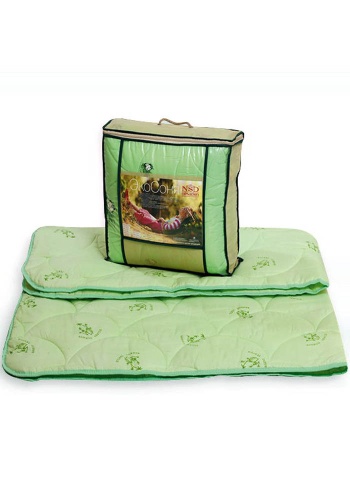 Чехол: 
Хлопкополиэфирная ткань.
Наполнитель: 
Полиэфир + 20% бамбуковое волокно.