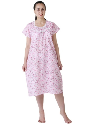 Состав:
Шуйский ситец
Хлопок 100%
	Сорочка женская ночная 