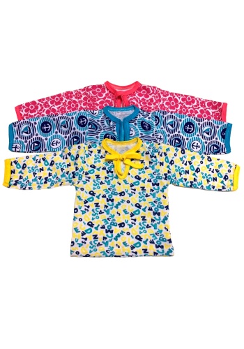 Состав:
Хлопок 100%
	Кофта на завязках с длинным рукавом. Ткань: Кулирка