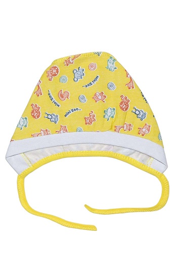 Состав:
Футер
Хлопок 100%
	Чепчик детский на завязках.