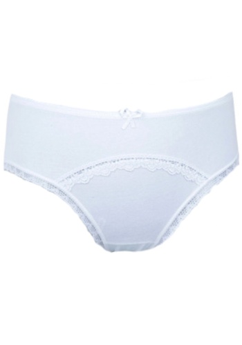 Состав:
Хлопок 95%
Эластан 5%
	Детские трусы для девочек, украшены бантиком и полоской кружев. 