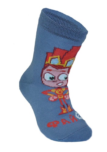 Состав: 
Хлопок 80%, 
ПА 15%, 
Эластан 5%
	Детские носки из хлопка с компьютерным рисунком Файера из мультфильма