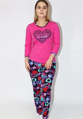 Состав:
Интерлок пенье
Хлопок 100%
	Комплект женский.