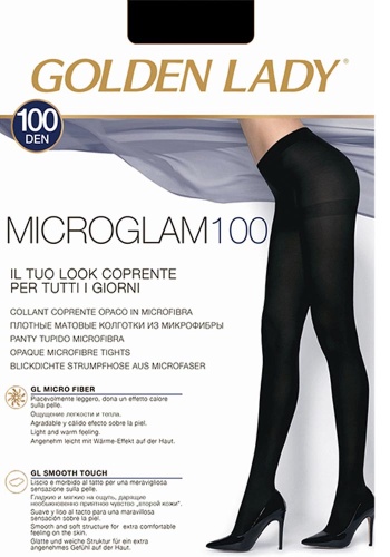 Состав: 
Полиамид 93%,
Эластан 6%, 
Полипропилен 1%
	Плотные матовые колготки, плотностью 100 ден из мягкой микрофибры с гигиеничной ластовицейи комфортными швами. Ощущение лёгкости и тепла. Гладкие и мягкие на ощупь, дарящие необыкновенно приятно