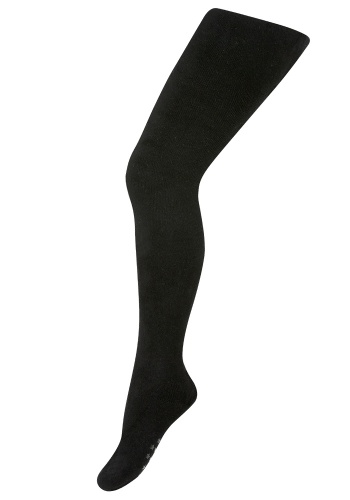 Состав:
Хлопок 76%, 
Полиамид 21%, 
Эластан 3%
	Однотонные колготки чёрного цвета без рисунка, внутри махра, отличного качества, сохраняют форму и внешний вид, прекрасно дополнят строгую школьную форму, так и повседневную одежду юной модницы. Нату