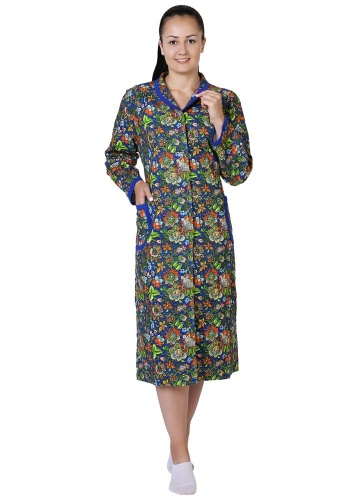 Состав:
Фланель Тейково
Хлопок 100%
	Халат женский 