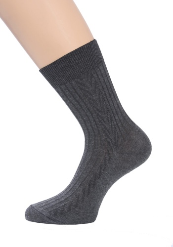 Состав:
Хлопок 60%
Полиамид 40%
	Носки мужские из хлопка с однобортной резиной, с рельефным рисунком и классической длиной паголенка.