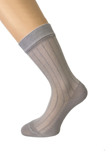 Состав:
Хлопок 80%
Полиамид 20%
	Классические летние носки с перфорацией по всей длине изделия.