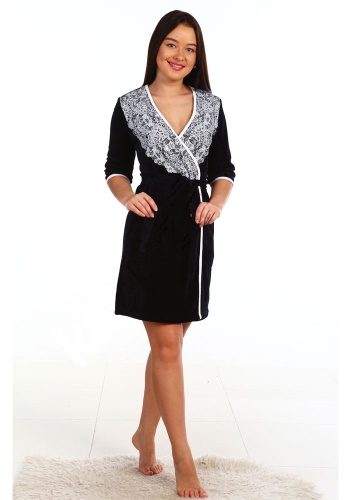 Состав:
Хлопок 80%
Полиэстер 20%
	Велюровый халат 