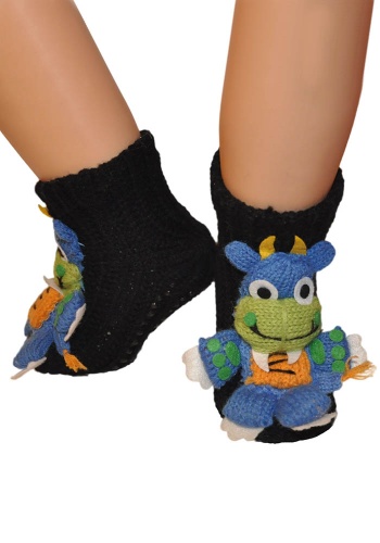 	Носки детские вязаные с обьемной игрушкой 