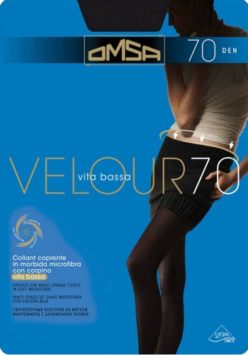 Состав:
Полиамид 90%,     
Эластан 10%
	Матовые велюровые непрозрачные колготки c заниженной талией, широким плотным поясом, микрофиброй, лайкрой 3D и ластовицей.