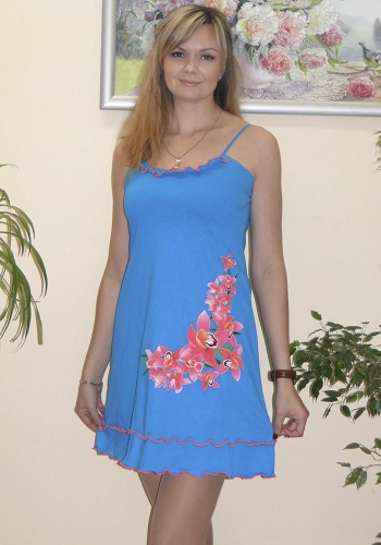 Состав:
Кулирка
Хлопок 100%
	Сорочка женская 