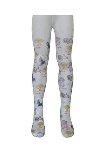 Состав:
Полиамид 90%
Эластан 10%
	Детские капроновые колготки с фантазийным рисунком. 