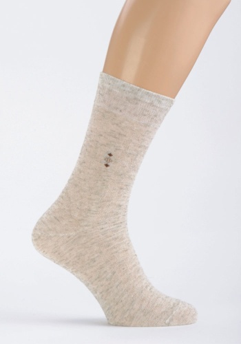 Состав: 
Хлопок 22%, 
Лен 14%, 
Полиамид 64%
	Летние льняные носки.