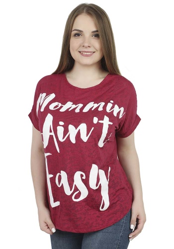 Состав:
Деворе
П/э 65%,
Хлопок 35%
	Футболка женская полуприлегающего кроя, со спущенным рукавом. С модным принтом.

Обратите внимание: расцветка товара на сайте может отличаться от фактической расцветки. Оптовый склад оставляет за собой право