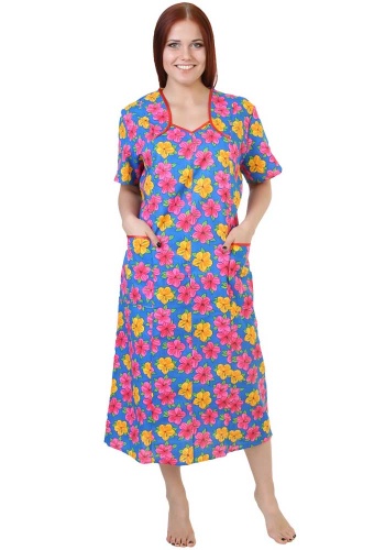 Состав:

Бязь
Хлопок 100% 

	Платье женское 