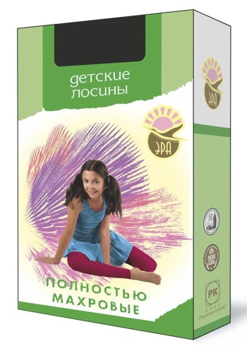 Состав:

Хлопок 75%, 
Эластан 5%, 
Полиамид 20%

	Лосины детские с внутренним махровым утеплением по всей длине. Резинка на конце.
