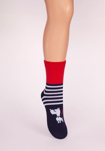 Состав:
Хлопок: 72%, 
Полиамид: 26%, 
Эластан: 2%.
	Демисезонные носки для мальчиков в 3-х рисунках на каждом размере.