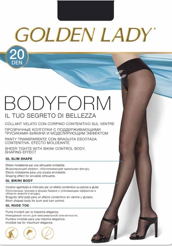 Состав:
Полиамид 85%, 
Эластан 15%
	Тонкие колготки плотностью 20 ден, с плотными трусиками-бикини, корректирующими фигуру, и гигиеничной ластовицей.