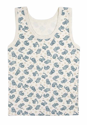 Состав:
Футер
Хлопок 100%
	Майка детская, утеплённая футером.