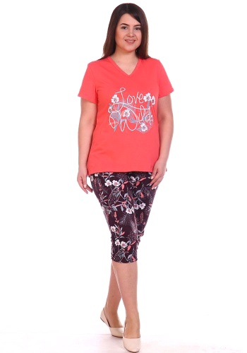 Состав:
Хлопок 100%
	Женский комплект 