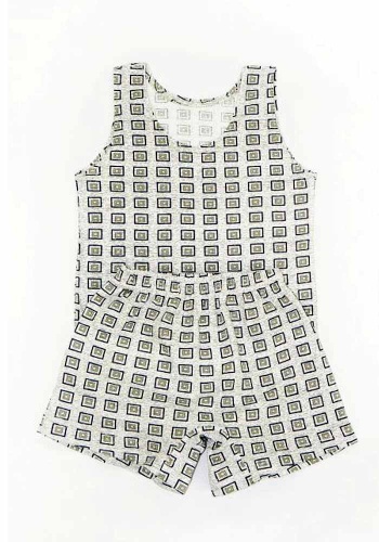 Состав:
Кулирка
Хлопок 100%
	Трикотажный комплект нижнего белья для мальчика (майка + трусы).