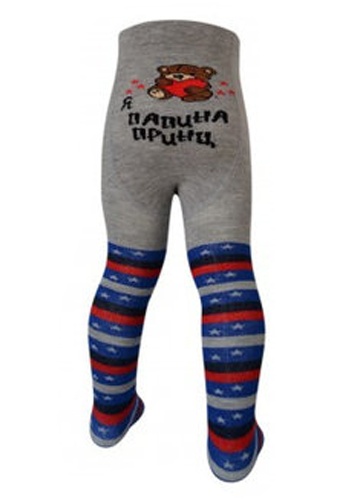 Состав: 
Хлопок 90%, 
Полиамид 8%, 
Эластан 2%
	Хлопковые колготки с рисунком на попе. Хорошо тянутся и облегают ножку.