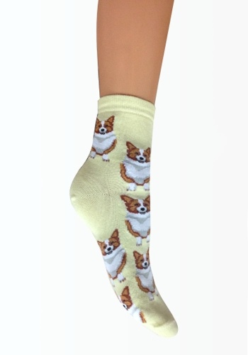 Состав:
Хлопок 65%
Полиамид 33%
Эластан 2%
	Женские демисезонные носки с рисунком 